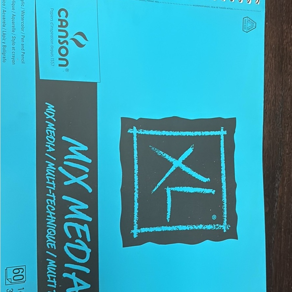 Mason Mix Media Pad in Blue and Black